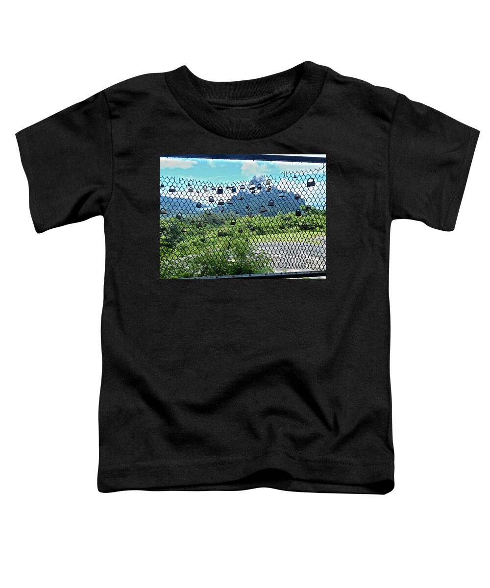 Tahiti Toddler T-Shirt featuring the photograph Love Locks in Moorea by Kathryn McBride