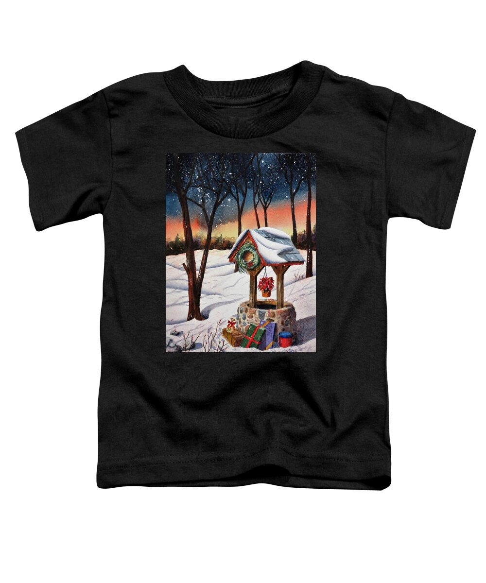 Wishing Well Toddler T-Shirt featuring the painting Lucky Star by Joseph Burger
