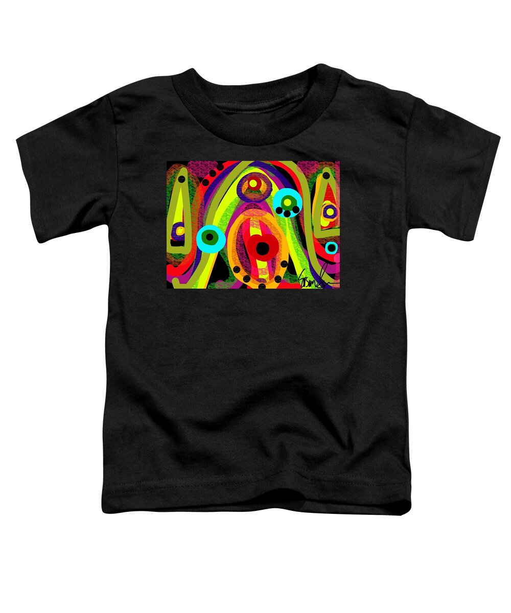 susan Fielder Lush For Life Abstract Toddler T-Shirt featuring the digital art Lush for Life by Susan Fielder