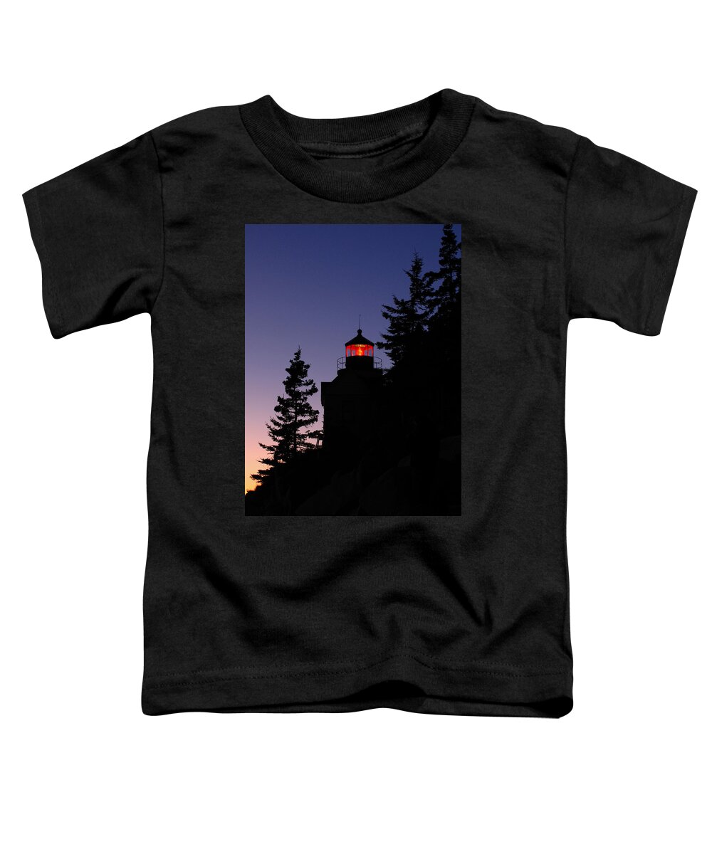 Acadia Lighthouse Toddler T-Shirt featuring the photograph Maine Lighthouse by Juergen Roth