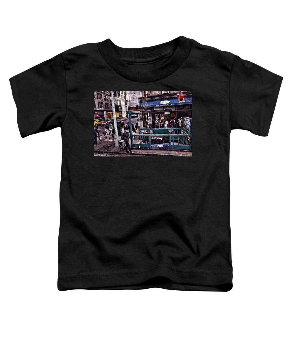 New York City Buildings Toddler T-Shirt featuring the photograph Manhattan 14th Street by Joan Reese