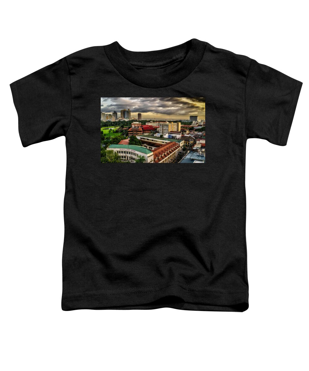 Manila Toddler T-Shirt featuring the photograph Manila High School by Adrian Evans