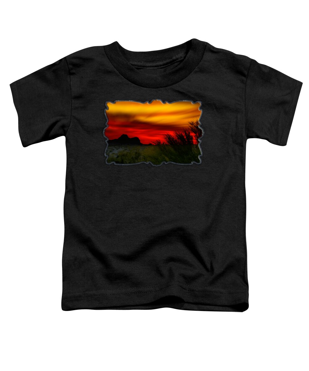 Arizona Toddler T-Shirt featuring the photograph Marana Sunset H01 by Mark Myhaver