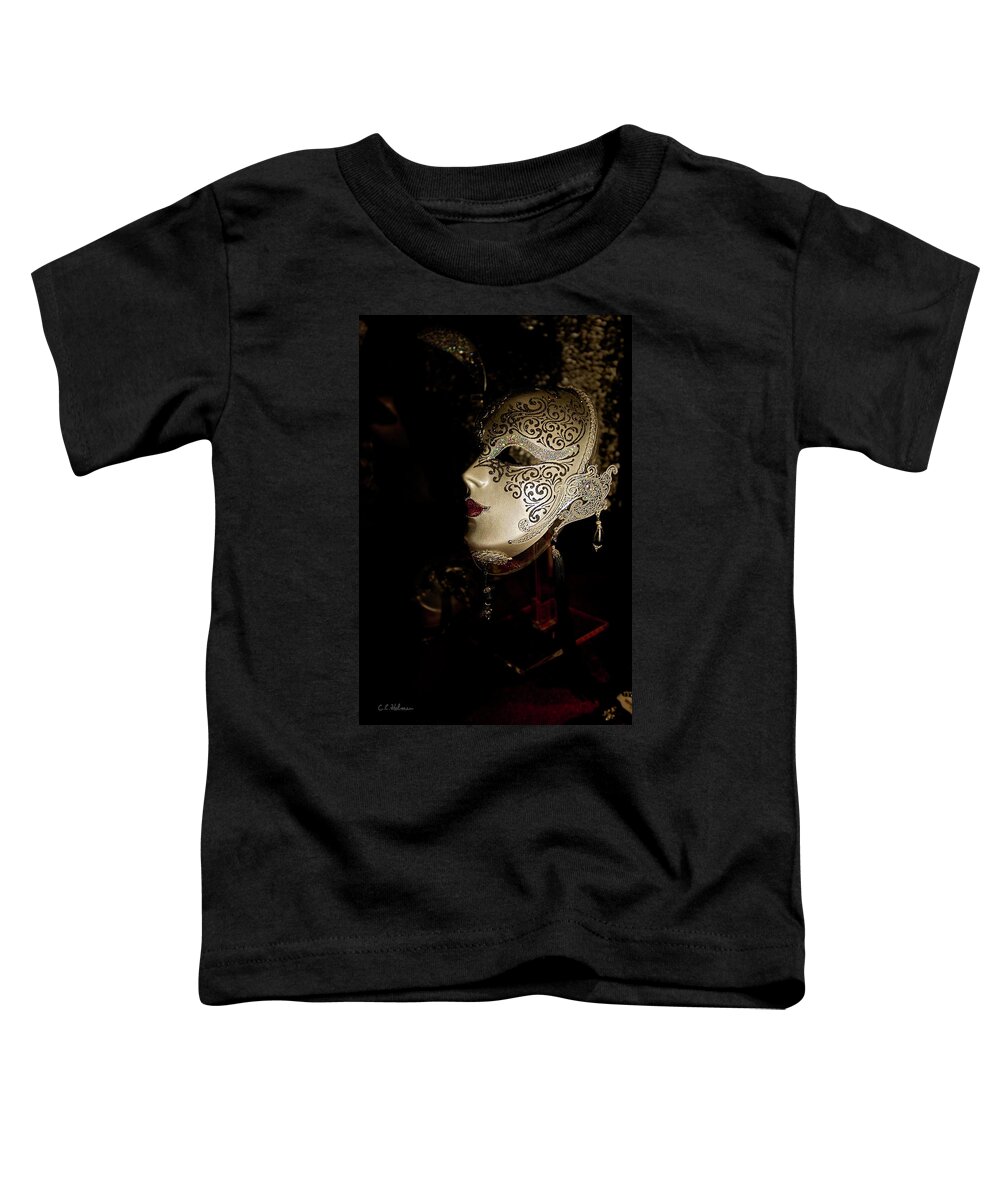 Mask Toddler T-Shirt featuring the photograph Mardi Gras Mask by Christopher Holmes