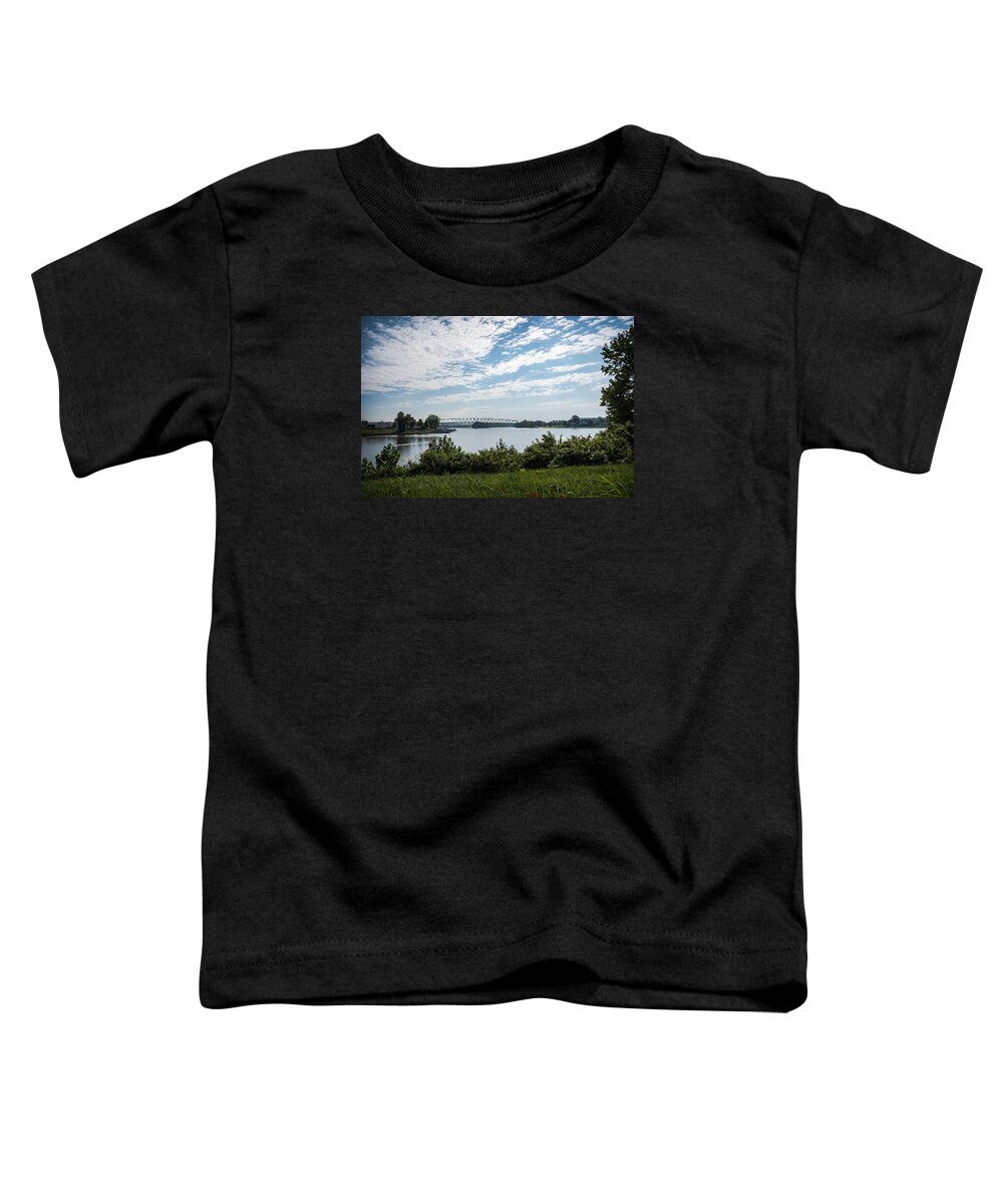 Marietta Toddler T-Shirt featuring the photograph Marietta - Sternwheels - Beautiful Day by Holden The Moment