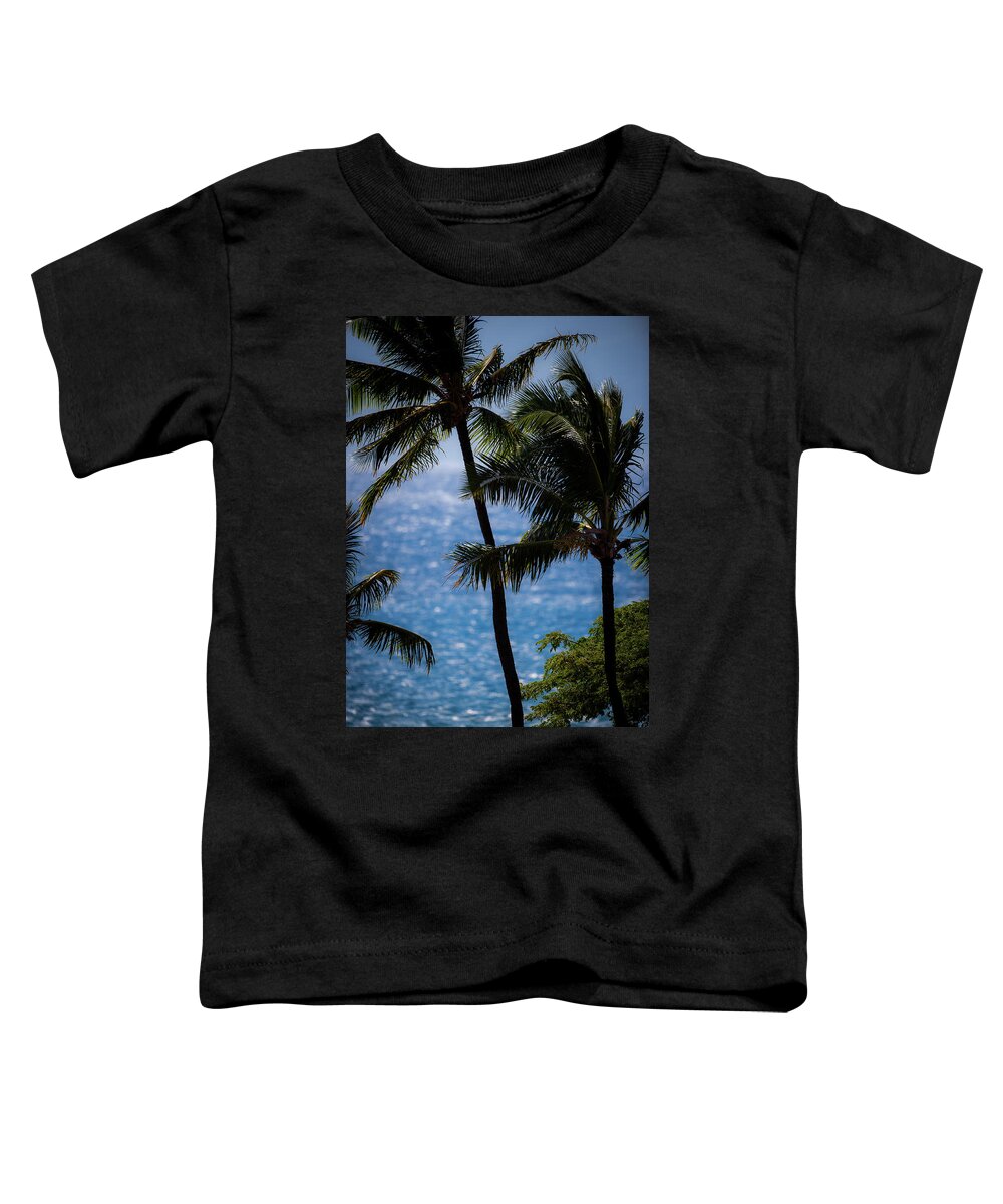 Nature Toddler T-Shirt featuring the photograph Maui Palms by Jeff Phillippi