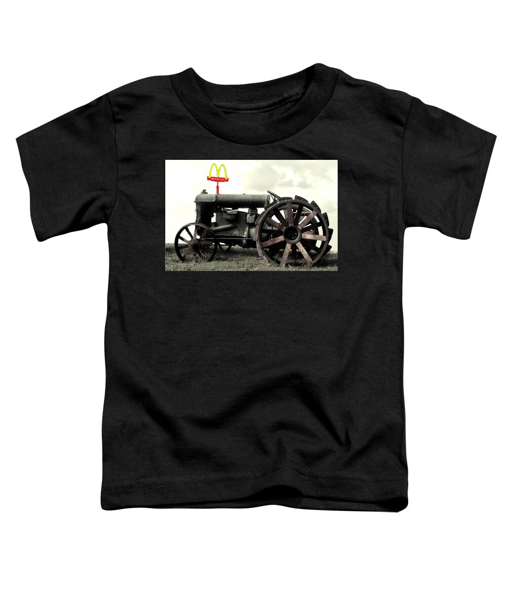 Tractor Toddler T-Shirt featuring the photograph McTractor Big Mac by Gary Smith