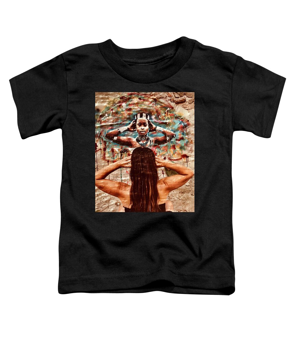 Barcelona Toddler T-Shirt featuring the photograph Meditating in Barcelona by Funkpix Photo Hunter