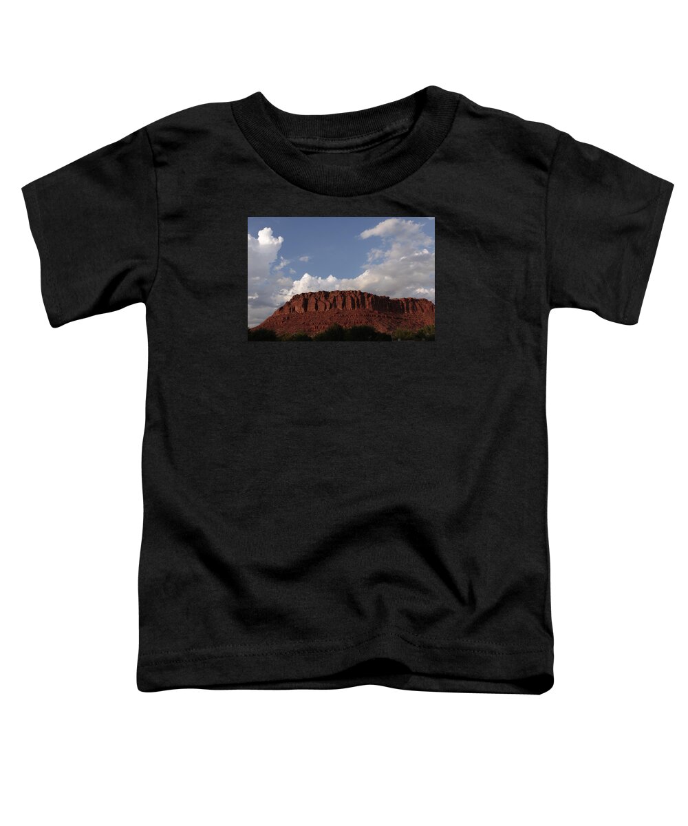 Mesa Toddler T-Shirt featuring the photograph Mesa near St. George, Utah by Karen Ruhl