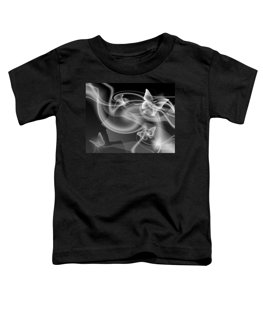 Butterflies Toddler T-Shirt featuring the digital art Metamorphosis by Alice Chen