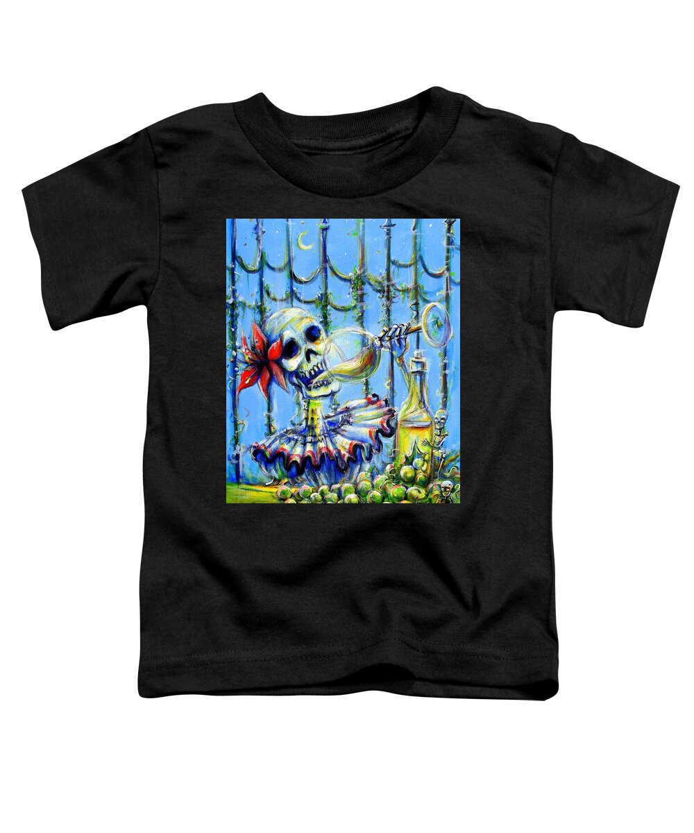 Mi Merlot Toddler T-Shirt featuring the painting Mi Chardonnay by Heather Calderon
