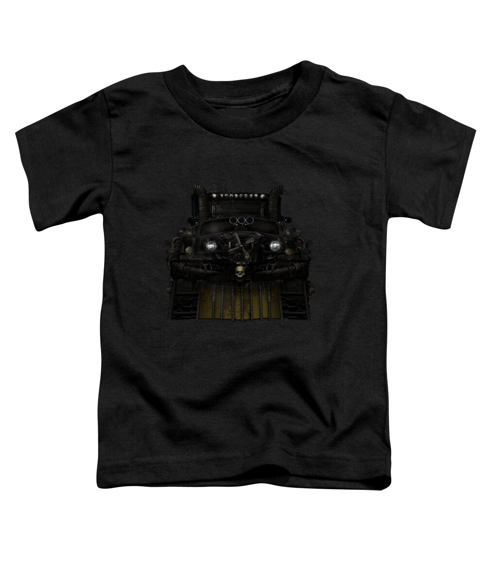 Truck Toddler T-Shirt featuring the digital art Midnight Run by Shanina Conway
