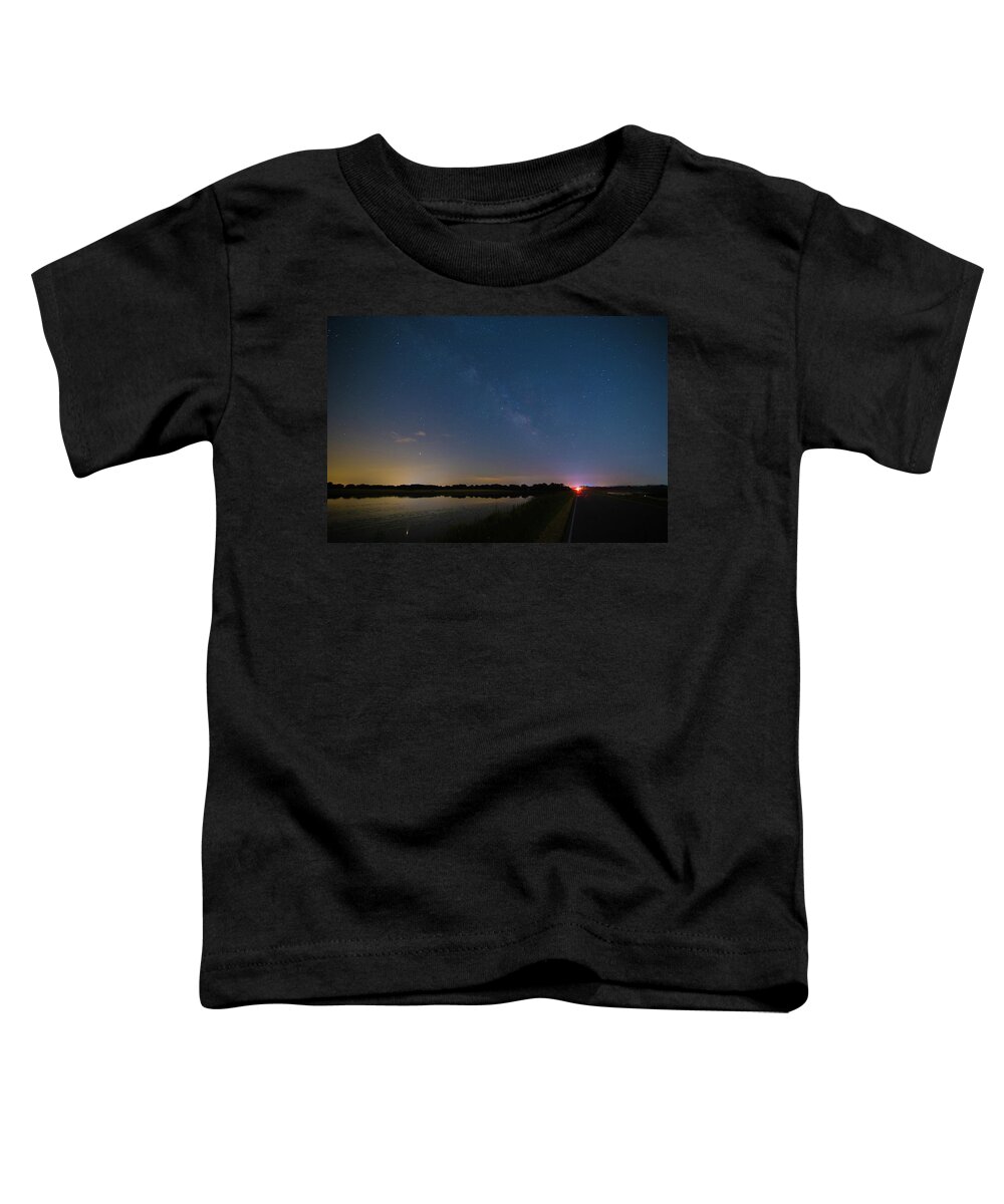Astro Toddler T-Shirt featuring the photograph Milky Way Reflections by James-Allen