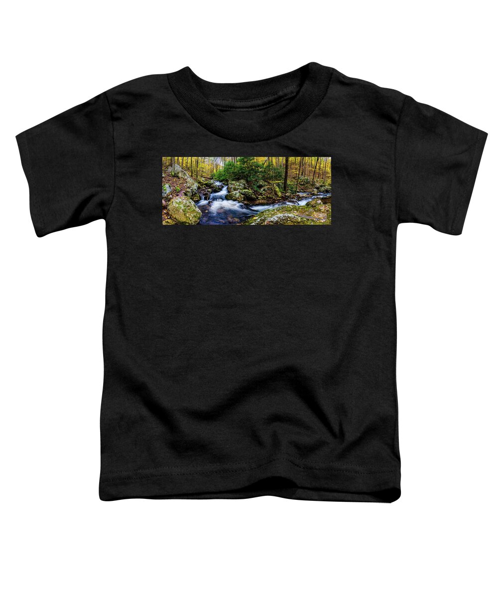Landscape Toddler T-Shirt featuring the photograph Mill Creek in Fall #4 by Joe Shrader