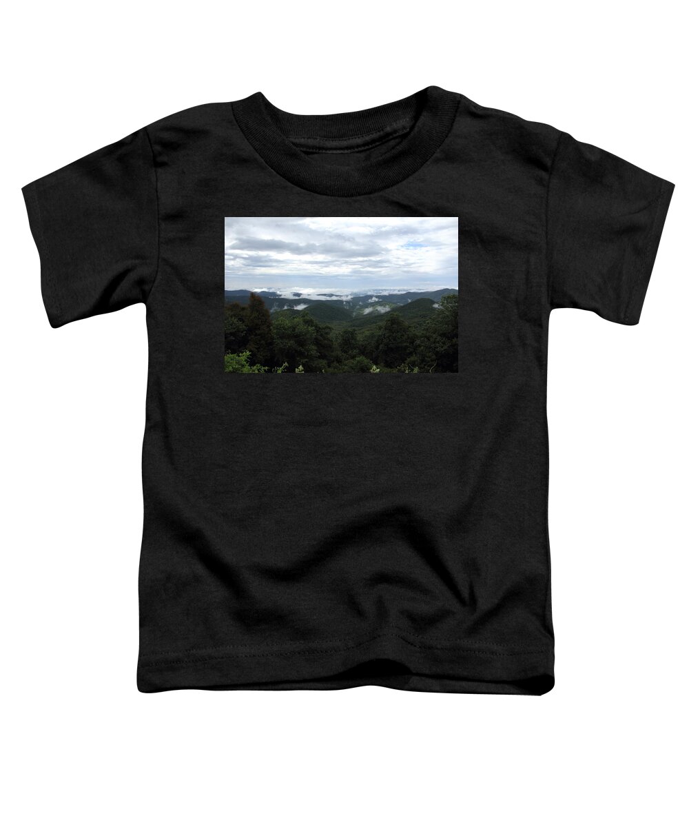 Mountain View Toddler T-Shirt featuring the photograph Mills River Valley View by Allen Nice-Webb