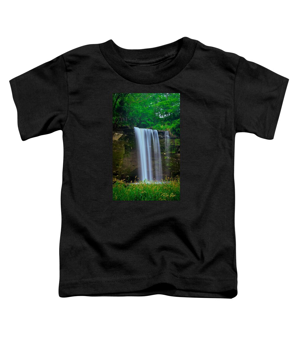 Flowing Toddler T-Shirt featuring the photograph Minneopa Falls by Rikk Flohr