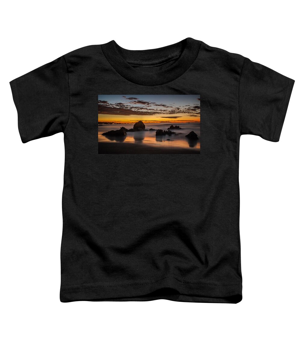 Beach Toddler T-Shirt featuring the photograph Misty seascape by Alistair Lyne