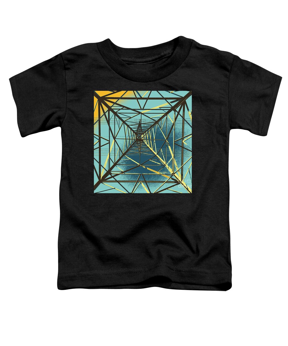 Black Toddler T-Shirt featuring the photograph Modern Pyramid by Jenny Revitz Soper