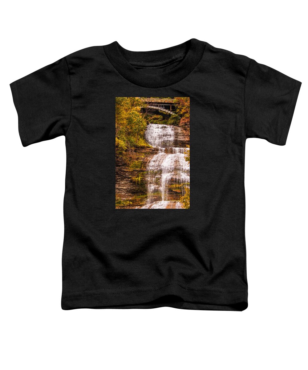Montour Falls Toddler T-Shirt featuring the photograph Montour Falls by Mindy Musick King