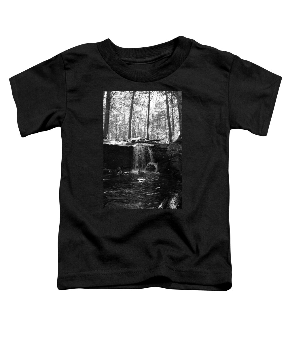 Landscape Toddler T-Shirt featuring the photograph Moonlight Waterfall by Doug Mills