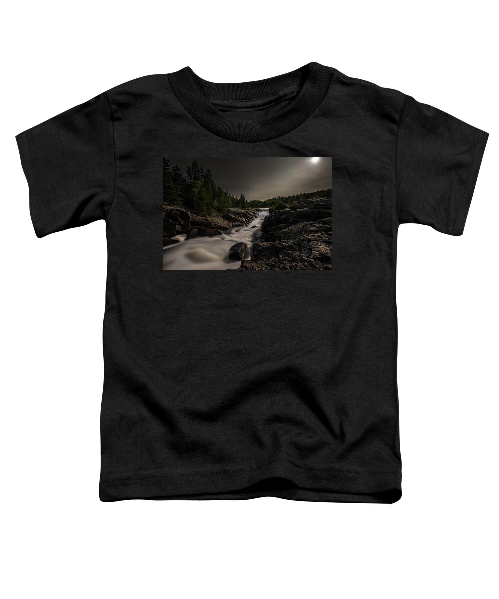 Blue Hour Toddler T-Shirt featuring the photograph Moonlit by Jakub Sisak