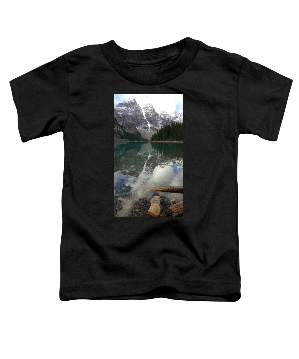 Moraine Lake Toddler T-Shirt featuring the photograph Moraine Lake Reflection by William Slider