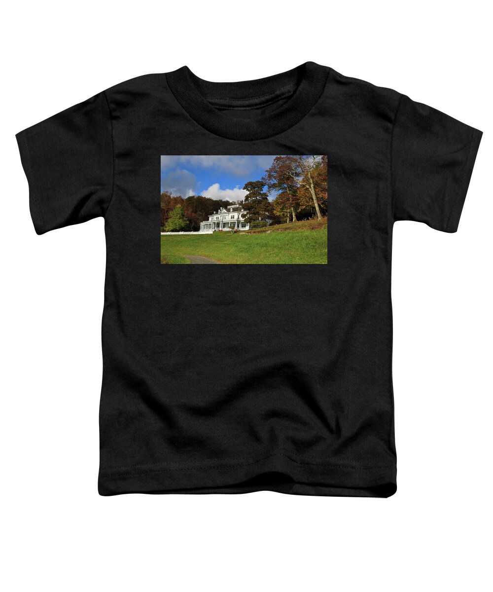 Moses Toddler T-Shirt featuring the photograph Moses Cone Flat Top Manor by Jill Lang