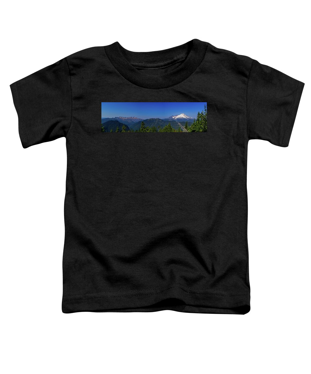 Panoramic Toddler T-Shirt featuring the photograph Mt. Baker Pan by Tim Dussault