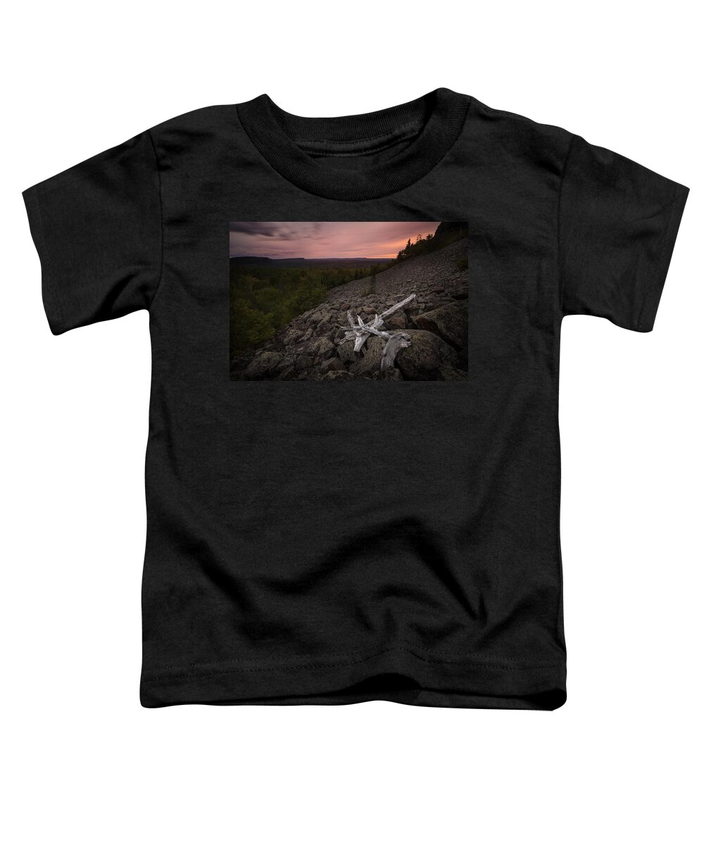 Aboriginal Toddler T-Shirt featuring the photograph Mt McKay Southern Rock Slide by Jakub Sisak