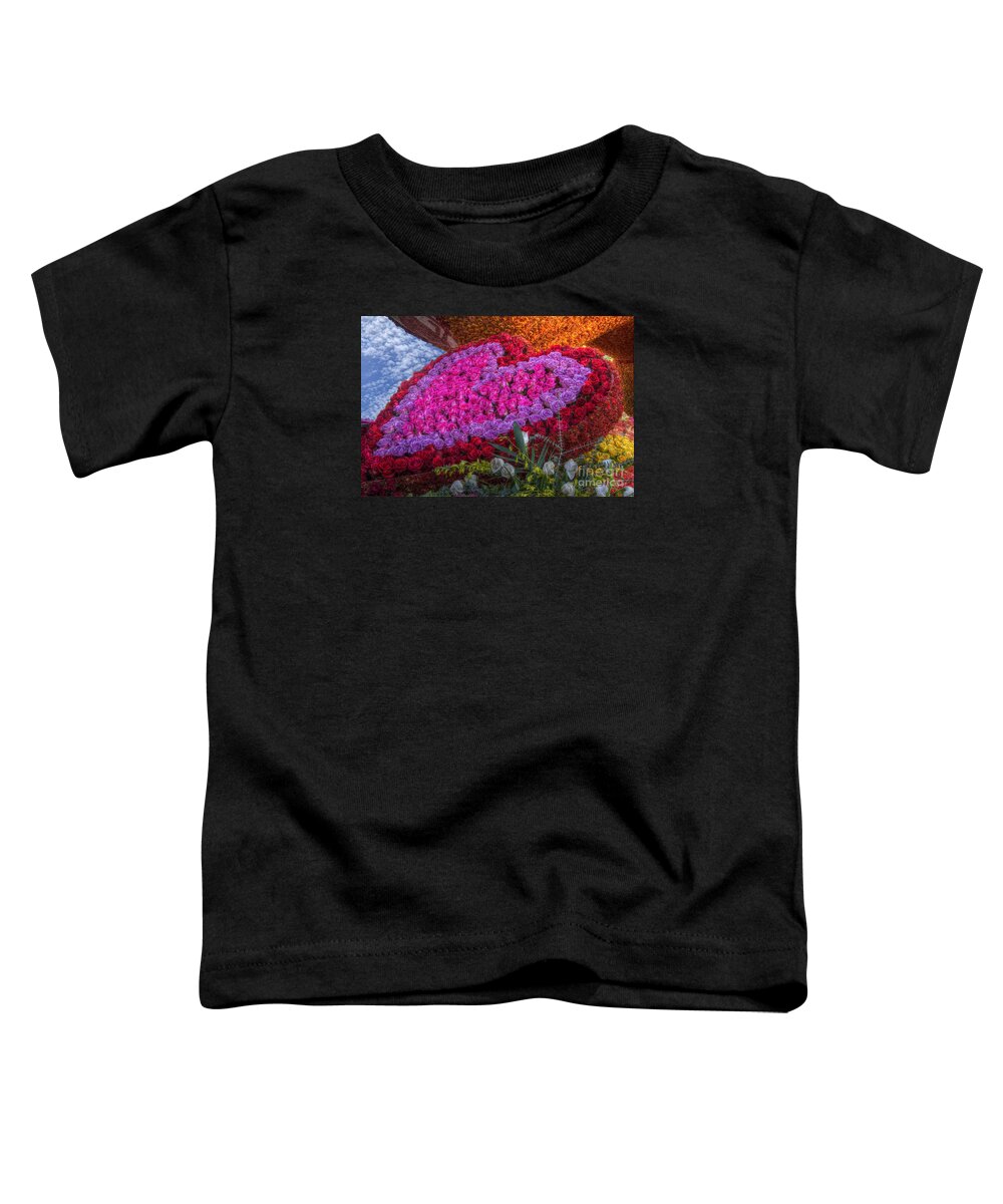 Hearts Toddler T-Shirt featuring the photograph My Heart of Roses by Mathias 