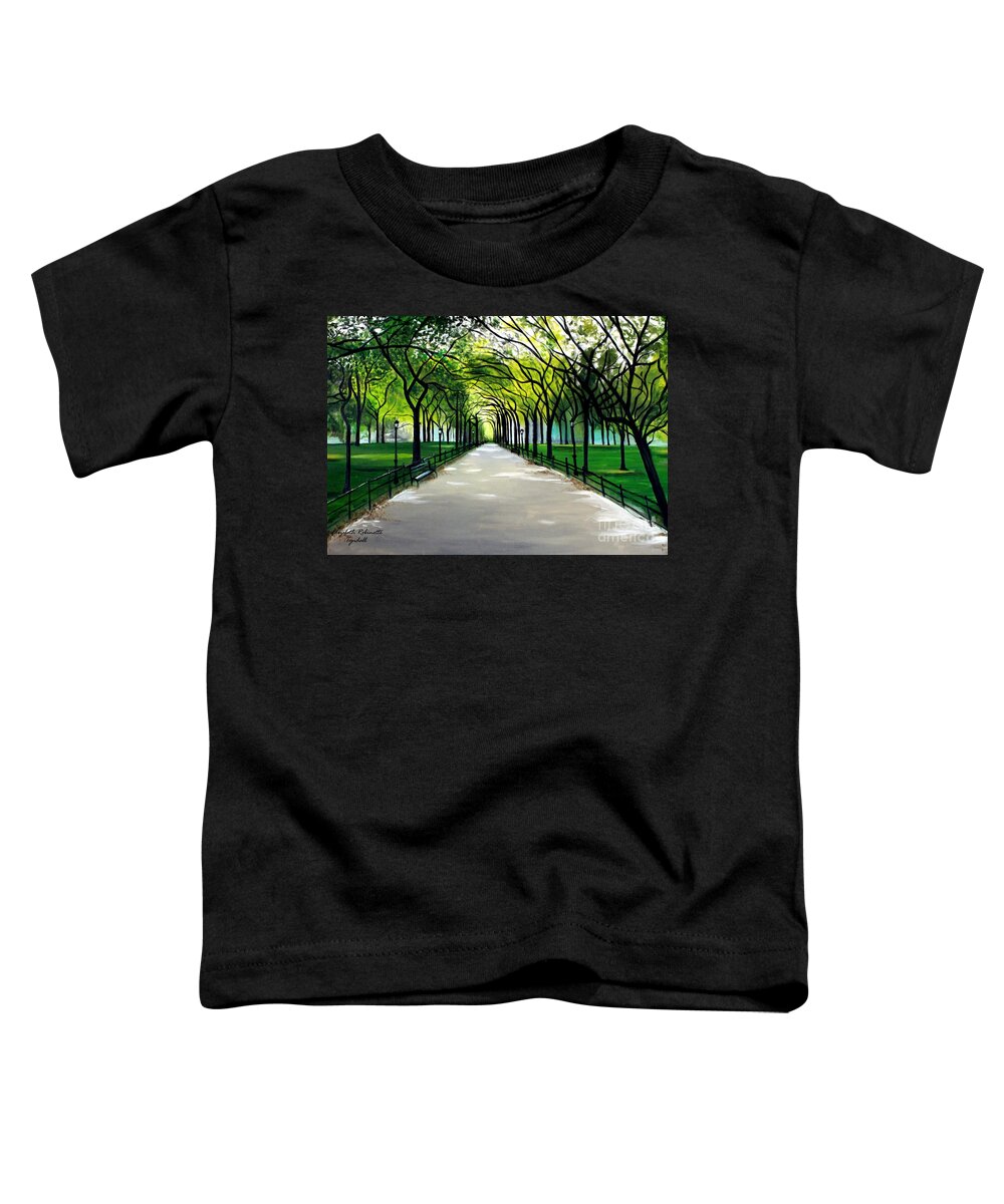 Landscape Toddler T-Shirt featuring the painting My Poet's Walk by Elizabeth Robinette Tyndall