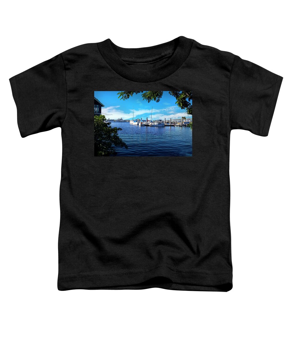 Luxury Yacht Toddler T-Shirt featuring the photograph Luxury Yachts Artwork 4054 by Carlos Diaz
