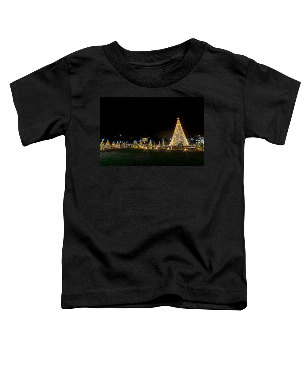 1dx Toddler T-Shirt featuring the photograph National Christmas Tree by SR Green