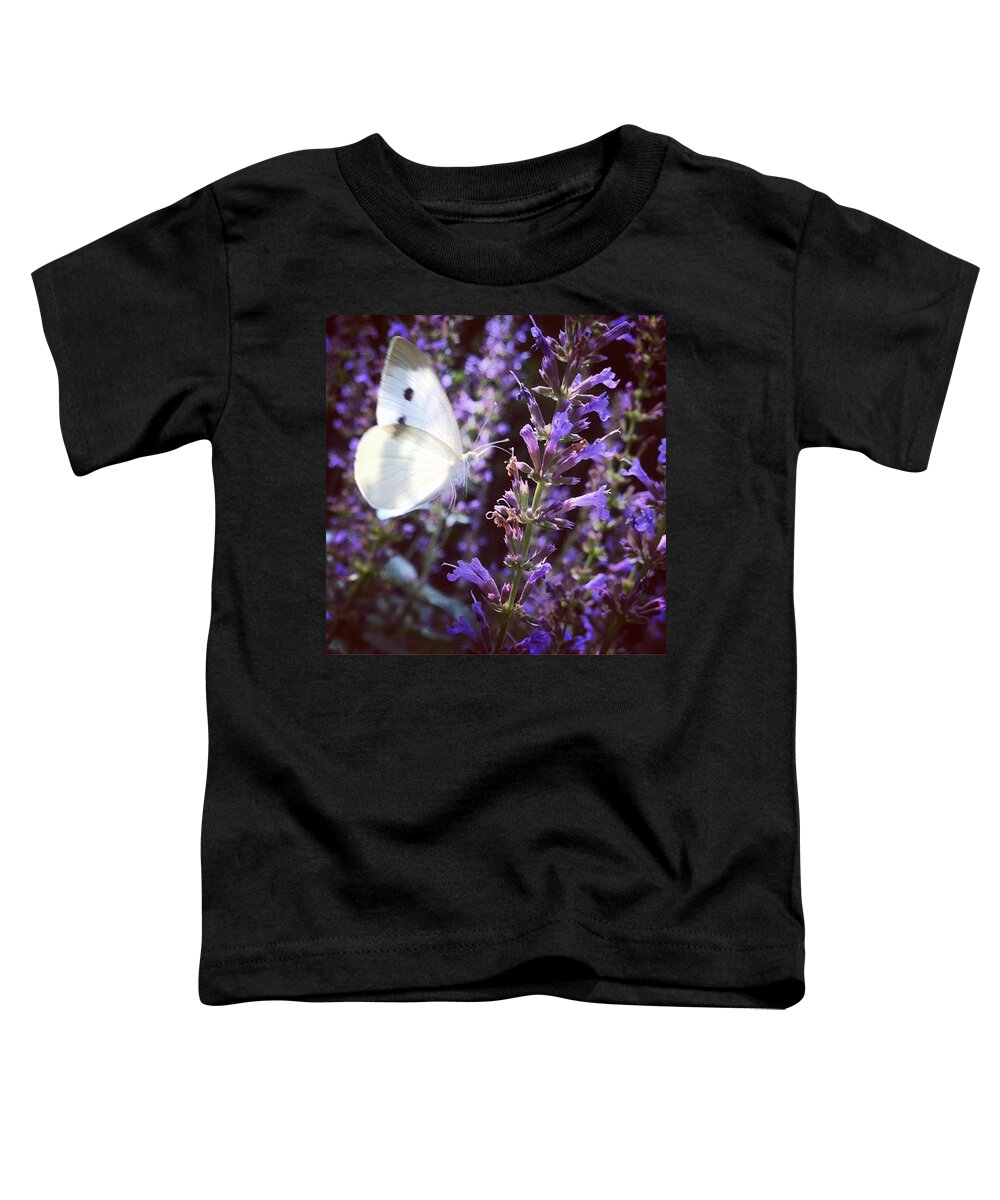 Landingzone Toddler T-Shirt featuring the photograph #natureiswaiting #gooutside by Katie Cupcakes