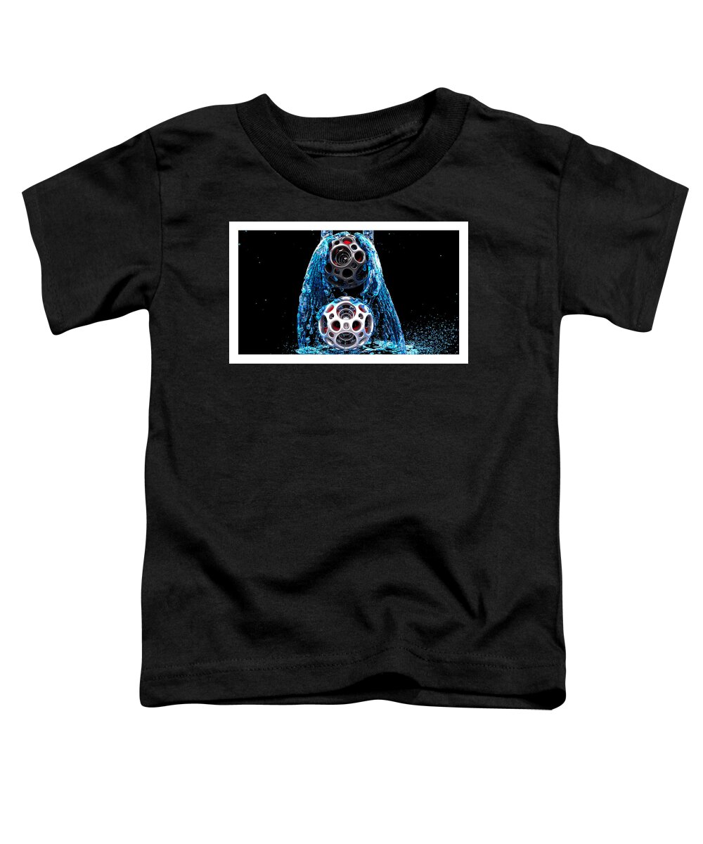 Representational Toddler T-Shirt featuring the digital art Nested Dodecahedron 2 by William Ladson