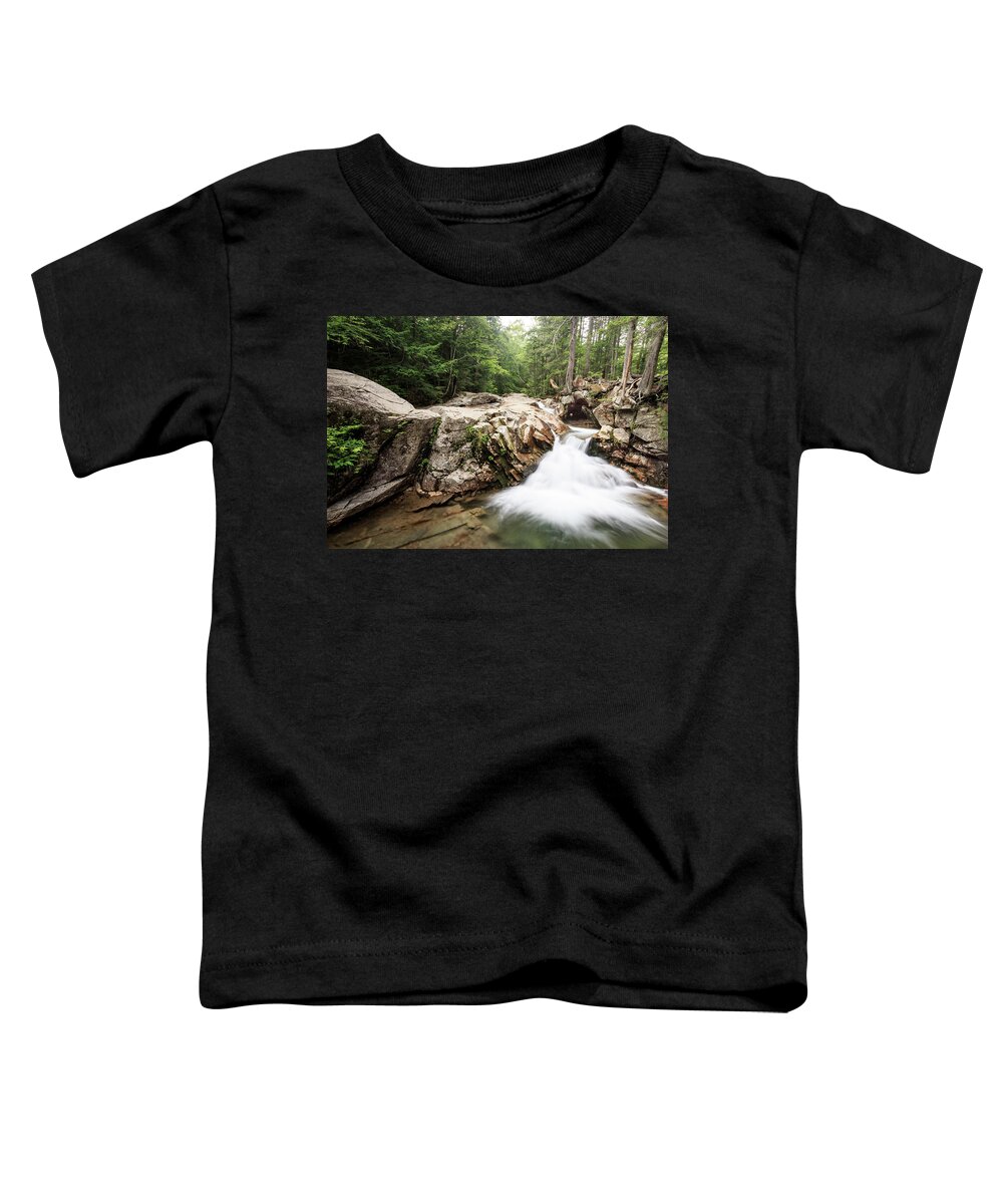 New England Toddler T-Shirt featuring the photograph New England Waterfall by Kyle Lee