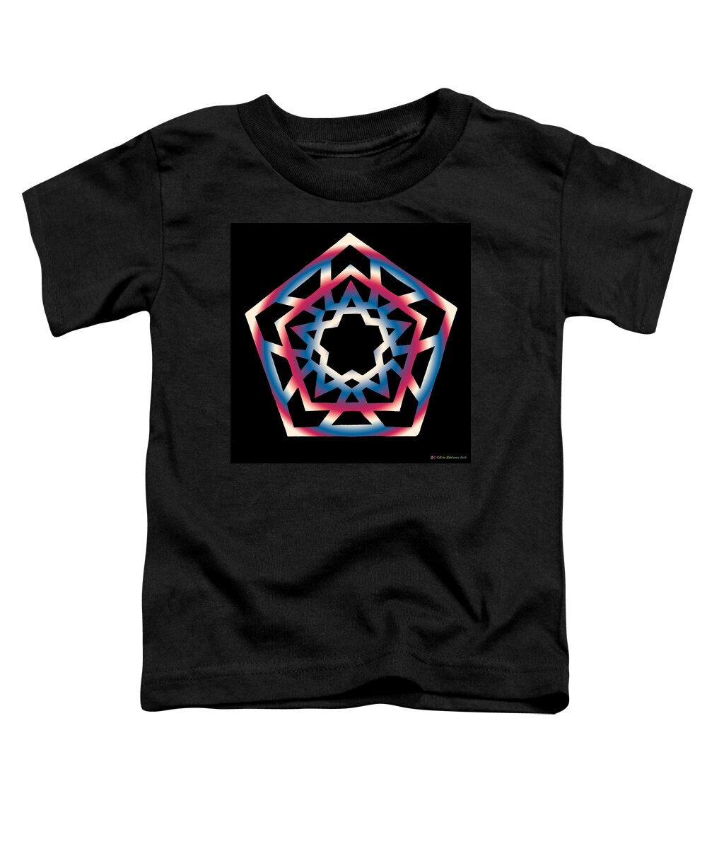Pentacle Toddler T-Shirt featuring the digital art New Star 4d by Eric Edelman