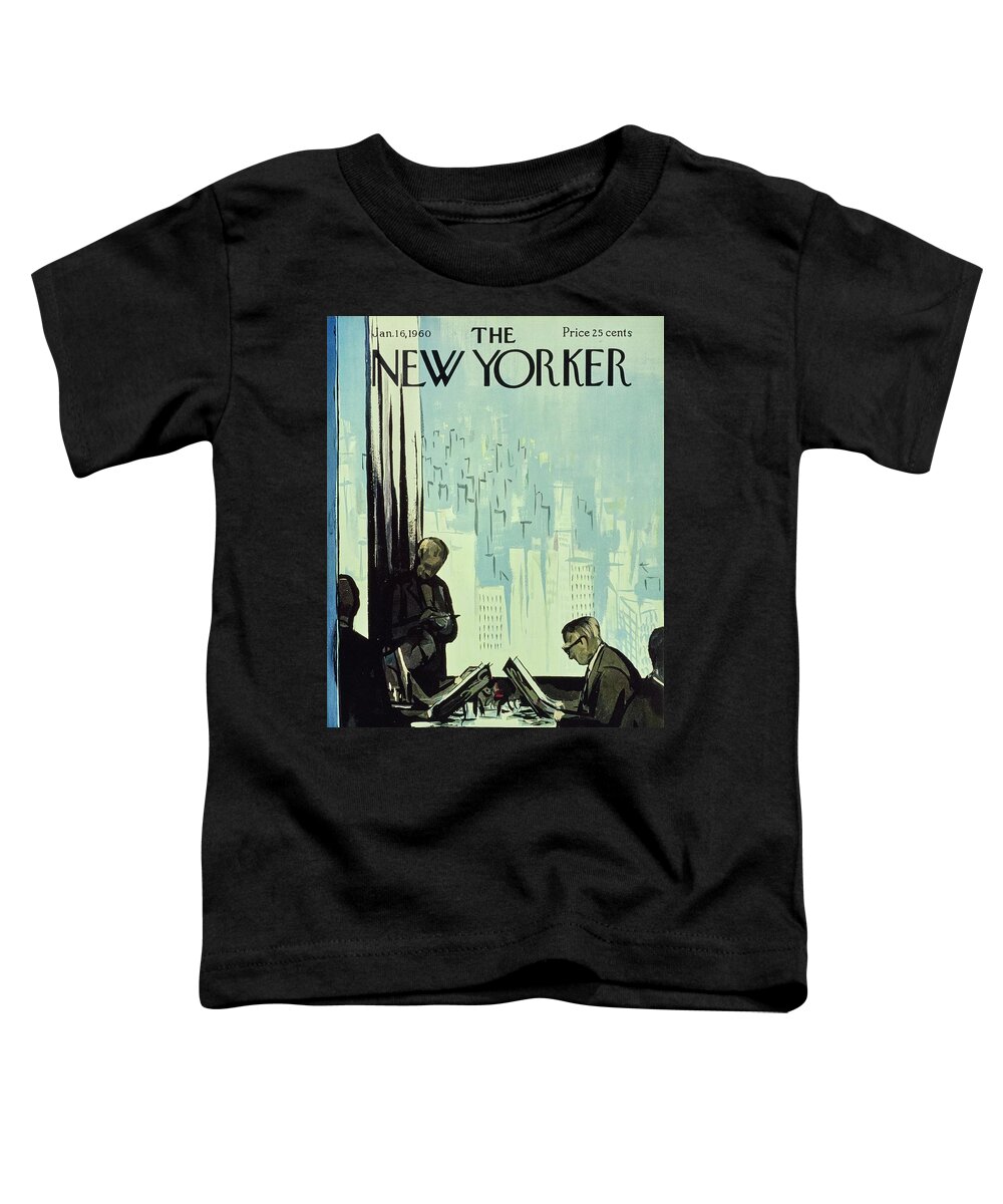 Illustration Toddler T-Shirt featuring the painting New Yorker January 16 1960 by Arthur Getz