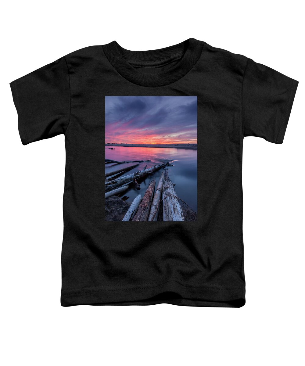 Sunset Toddler T-Shirt featuring the photograph Nightfall by Lee and Michael Beek