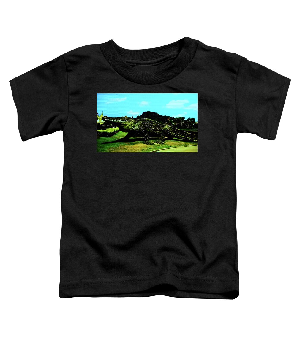 Laem Chabang Toddler T-Shirt featuring the photograph Nong Nooch Gardens 34 by Ron Kandt