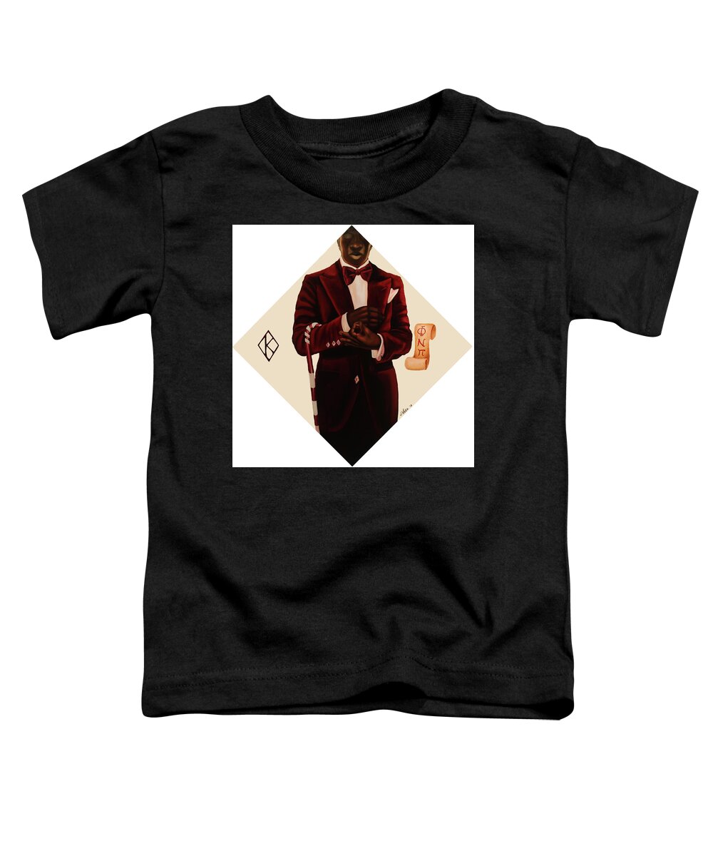 Nupe Toddler T-Shirt featuring the painting Nupe by Jerome White
