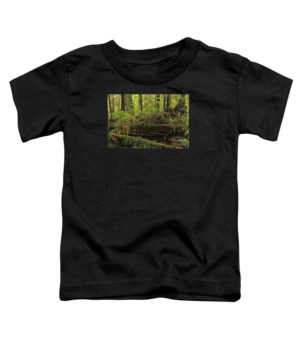 Nurse Tree Toddler T-Shirt featuring the photograph Nursing Log by Adam Jewell