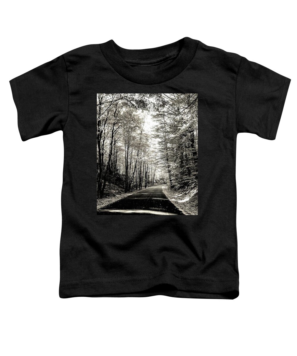  Toddler T-Shirt featuring the photograph October Grayscale by Kendall McKernon