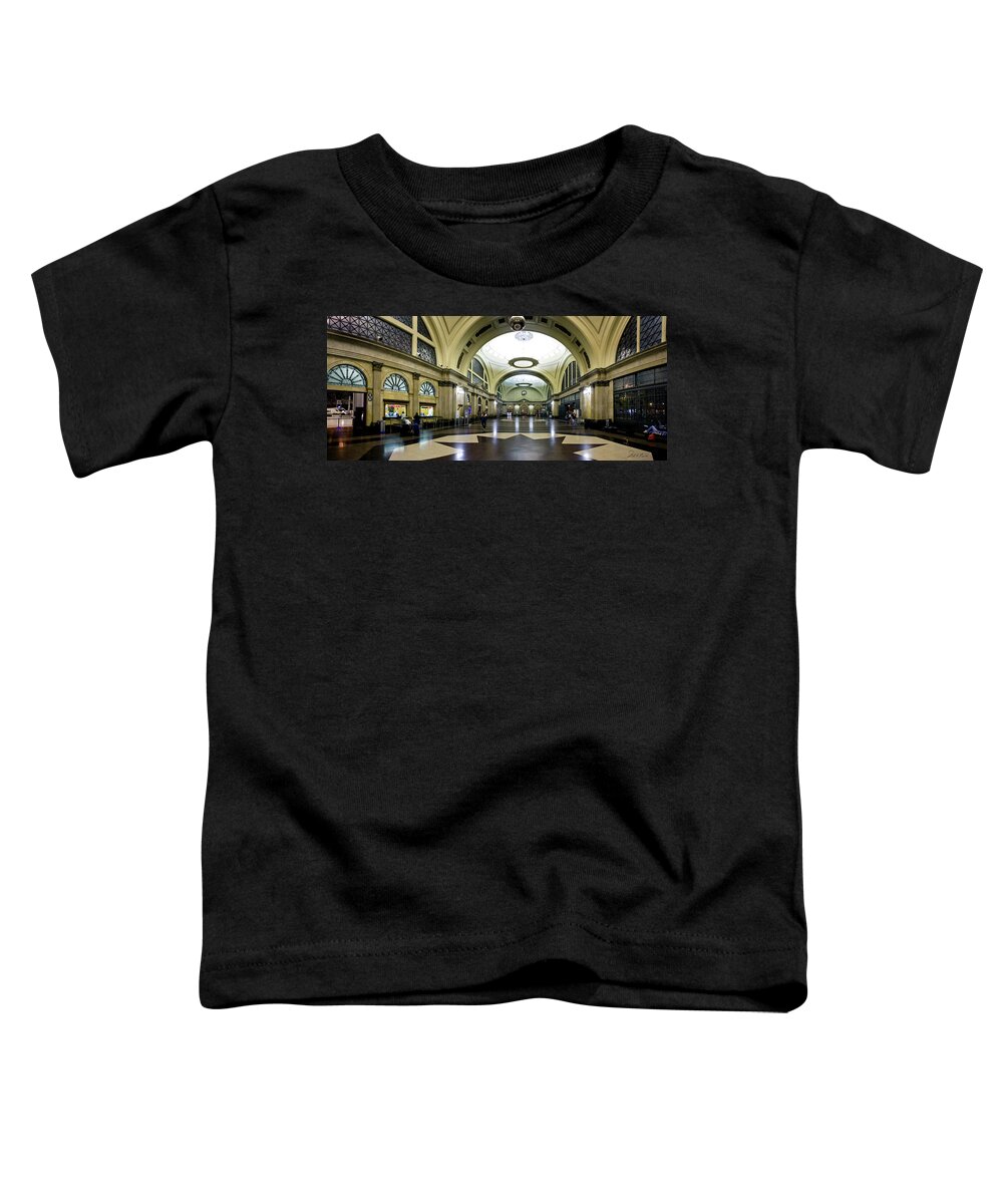 Photography Toddler T-Shirt featuring the photograph Old Barcelona Train Station by Frederic A Reinecke