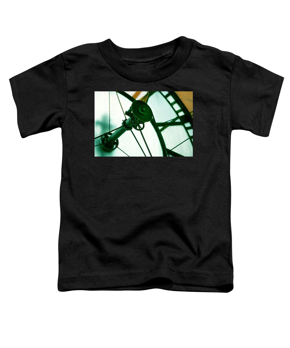 D&f Toddler T-Shirt featuring the photograph Old Clock Gears by Marilyn Hunt