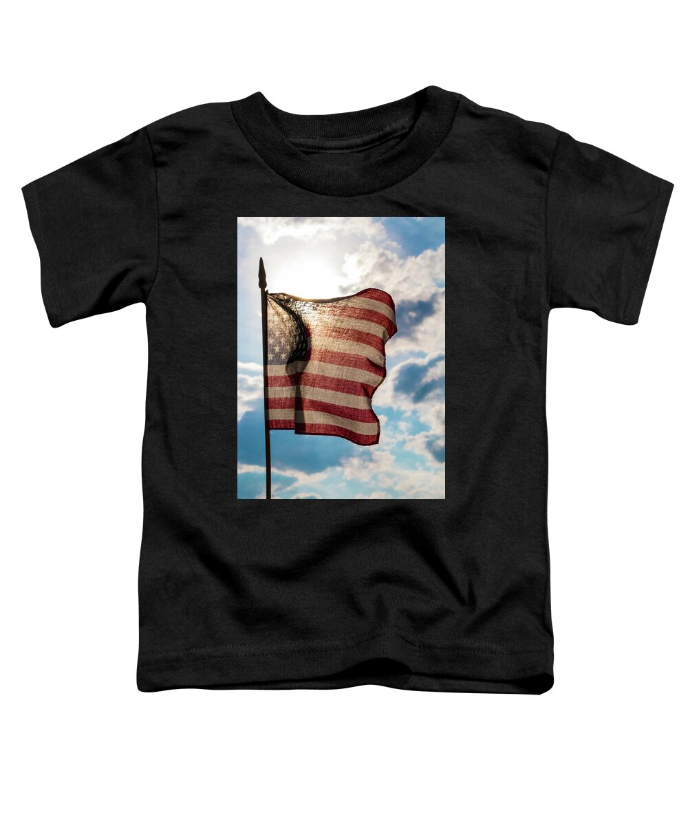 Flag Toddler T-Shirt featuring the photograph Old Glory by Barry Wills