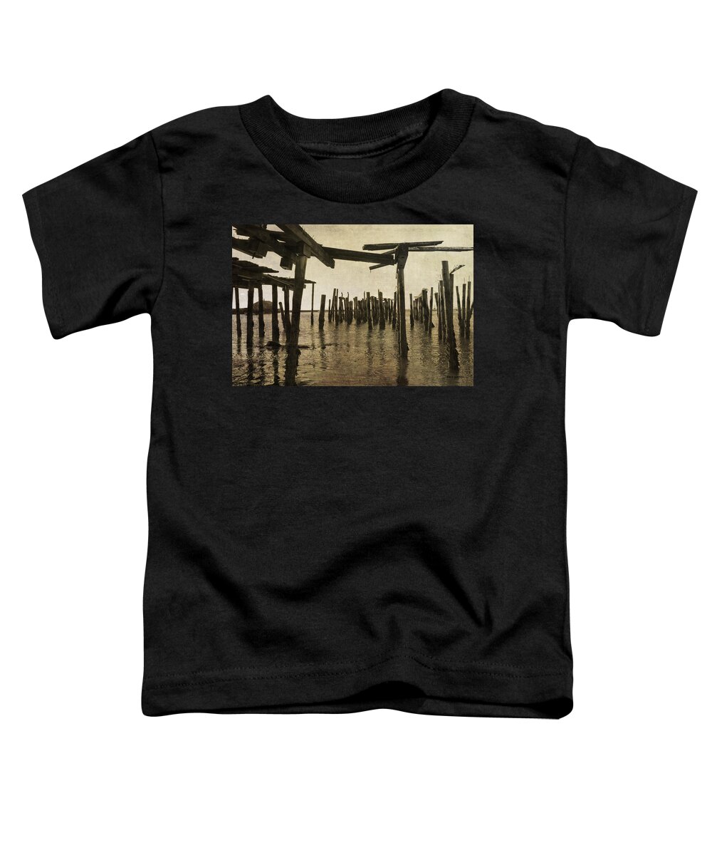 Provincetown Toddler T-Shirt featuring the photograph Old Provincetown Wharf by David Gordon