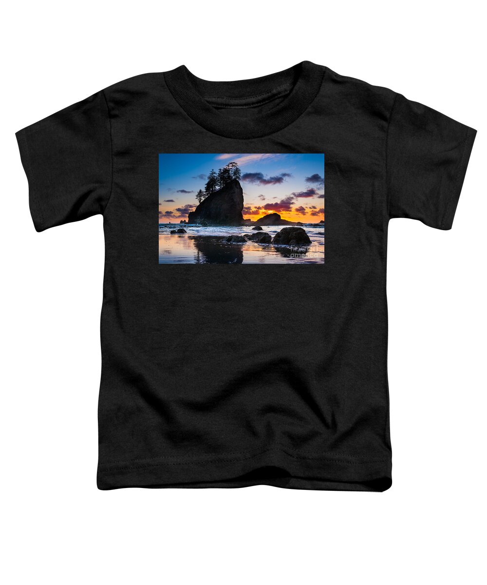America Toddler T-Shirt featuring the photograph Olympic Sunset by Inge Johnsson