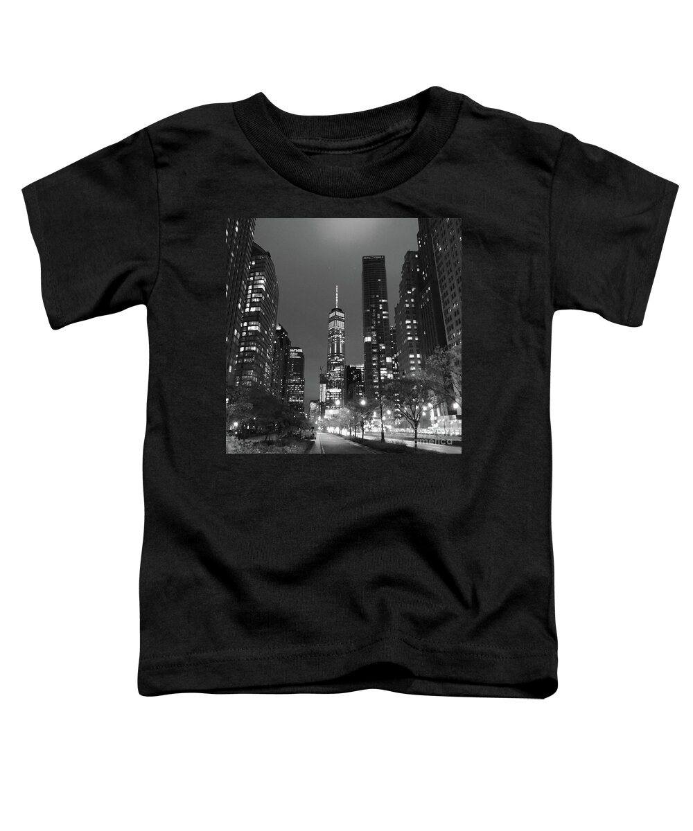 One World Trade Center Toddler T-Shirt featuring the photograph One World by Dennis Richardson