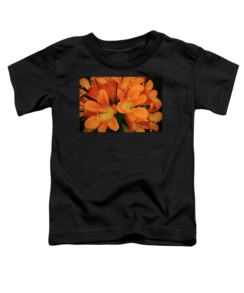 Orange Toddler T-Shirt featuring the photograph Orange Lilies No. 1-1 by Sandy Taylor